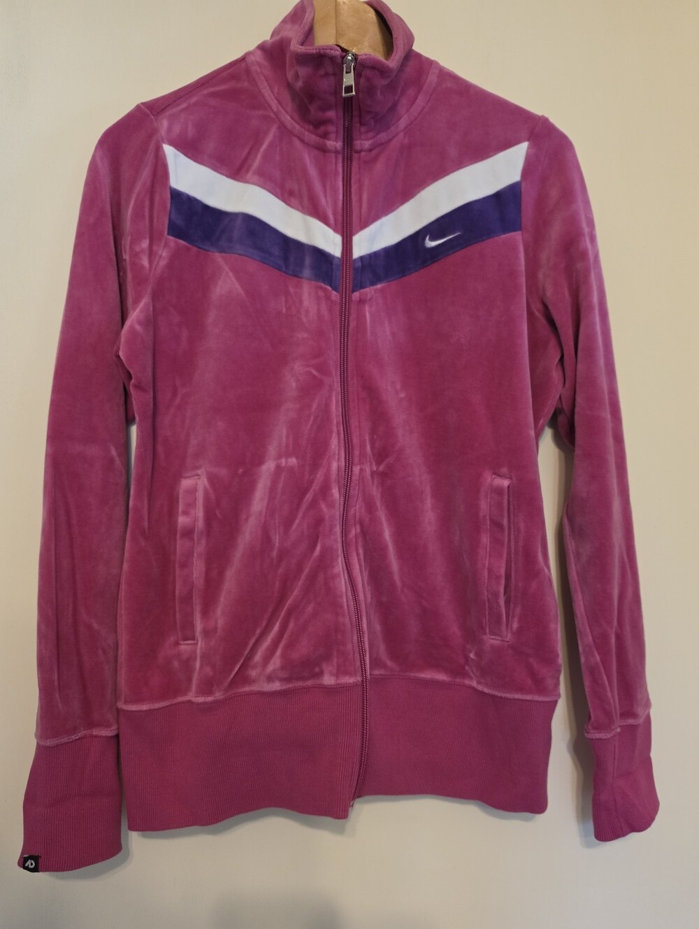 Vintage Velour Nike Warm Up Jacket Size Large